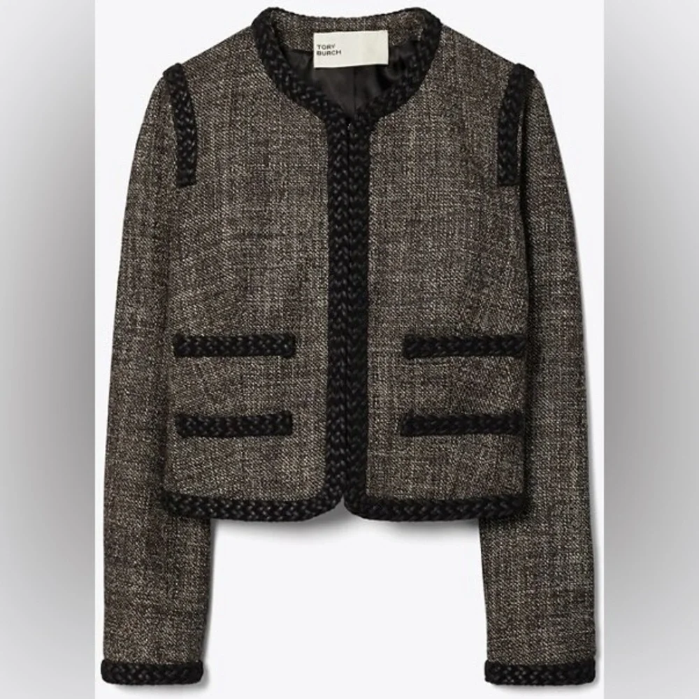 NWT $998 Tory Burch Tailored Wool Tweed Jacket